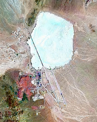 Vista en satélite del Área 51. Wikimedia Commons